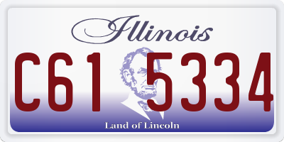 IL license plate C615334