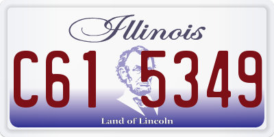 IL license plate C615349