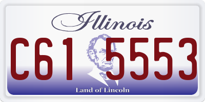 IL license plate C615553