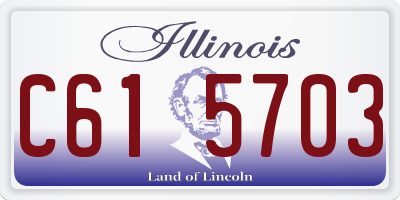 IL license plate C615703