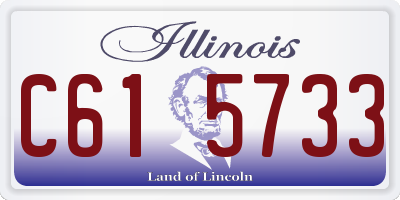 IL license plate C615733