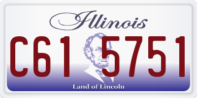 IL license plate C615751