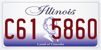 IL license plate C615860