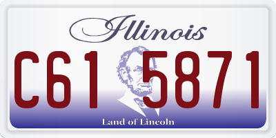 IL license plate C615871