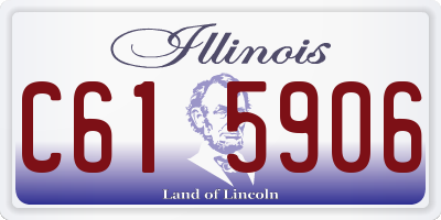 IL license plate C615906