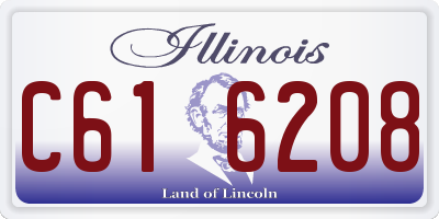 IL license plate C616208