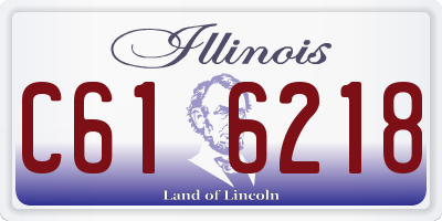 IL license plate C616218
