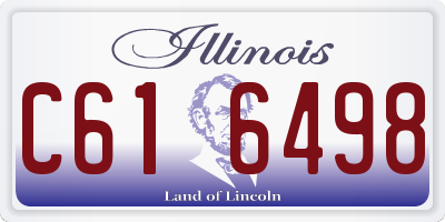 IL license plate C616498