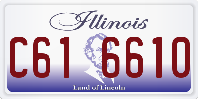 IL license plate C616610