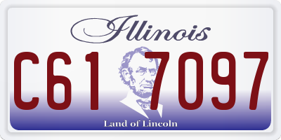IL license plate C617097