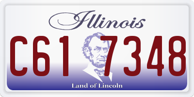 IL license plate C617348