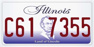 IL license plate C617355