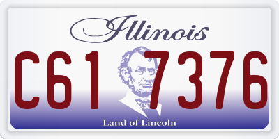 IL license plate C617376