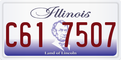 IL license plate C617507