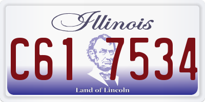 IL license plate C617534
