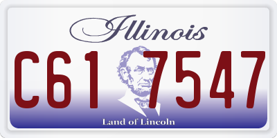 IL license plate C617547