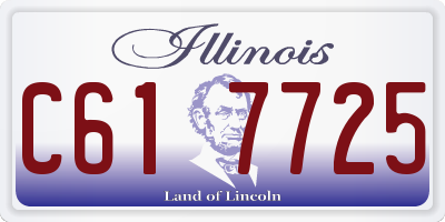IL license plate C617725