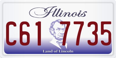 IL license plate C617735