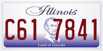 IL license plate C617841