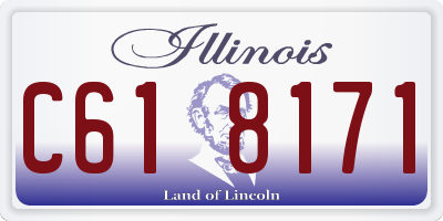 IL license plate C618171