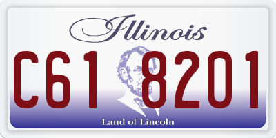 IL license plate C618201