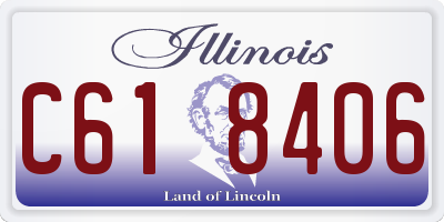IL license plate C618406