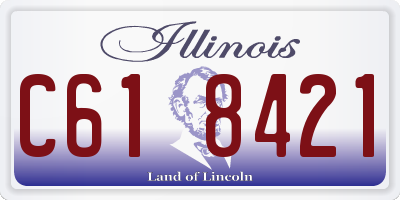 IL license plate C618421