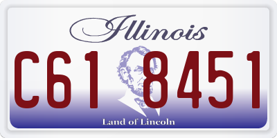 IL license plate C618451