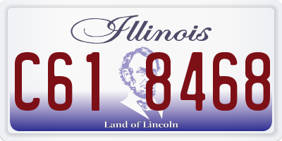 IL license plate C618468