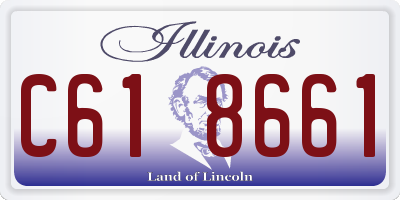 IL license plate C618661