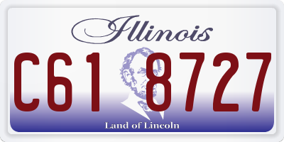 IL license plate C618727