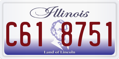 IL license plate C618751