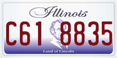 IL license plate C618835