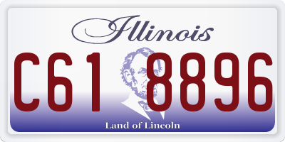 IL license plate C618896