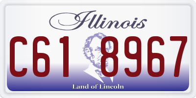 IL license plate C618967