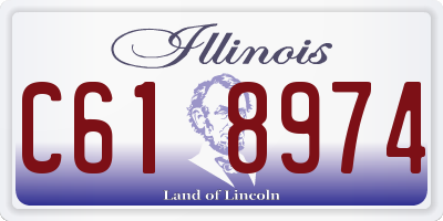 IL license plate C618974