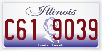 IL license plate C619039