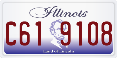 IL license plate C619108