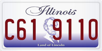 IL license plate C619110