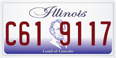 IL license plate C619117