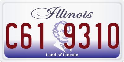 IL license plate C619310