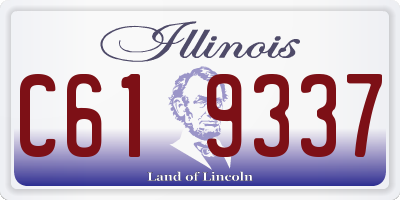 IL license plate C619337