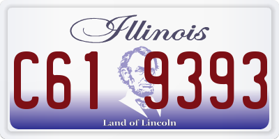IL license plate C619393