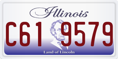 IL license plate C619579