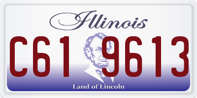 IL license plate C619613