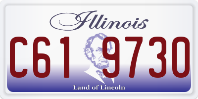 IL license plate C619730