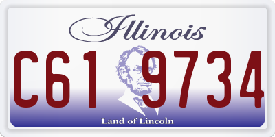 IL license plate C619734