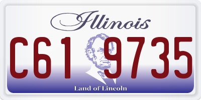 IL license plate C619735