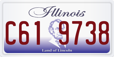 IL license plate C619738