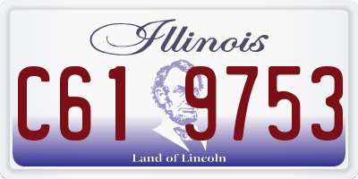 IL license plate C619753